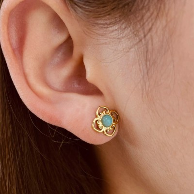 Stainless steel stud earrings