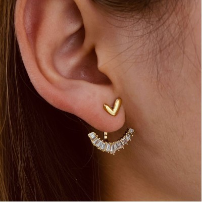 Stainless steel stud earrings