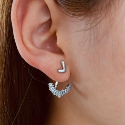 Stainless steel stud earrings