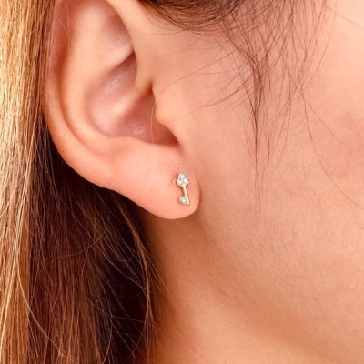 Stainless steel stud earrings