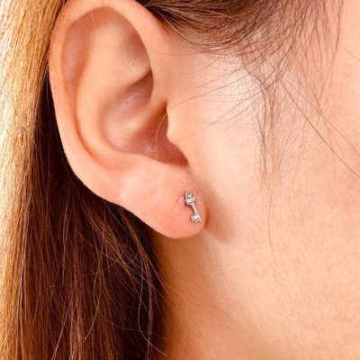 Stainless steel stud earrings