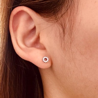 Stainless steel stud earrings