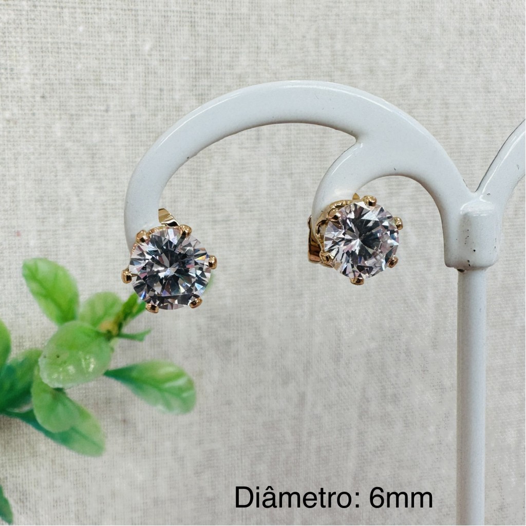 Stainless steel 6mm earrings