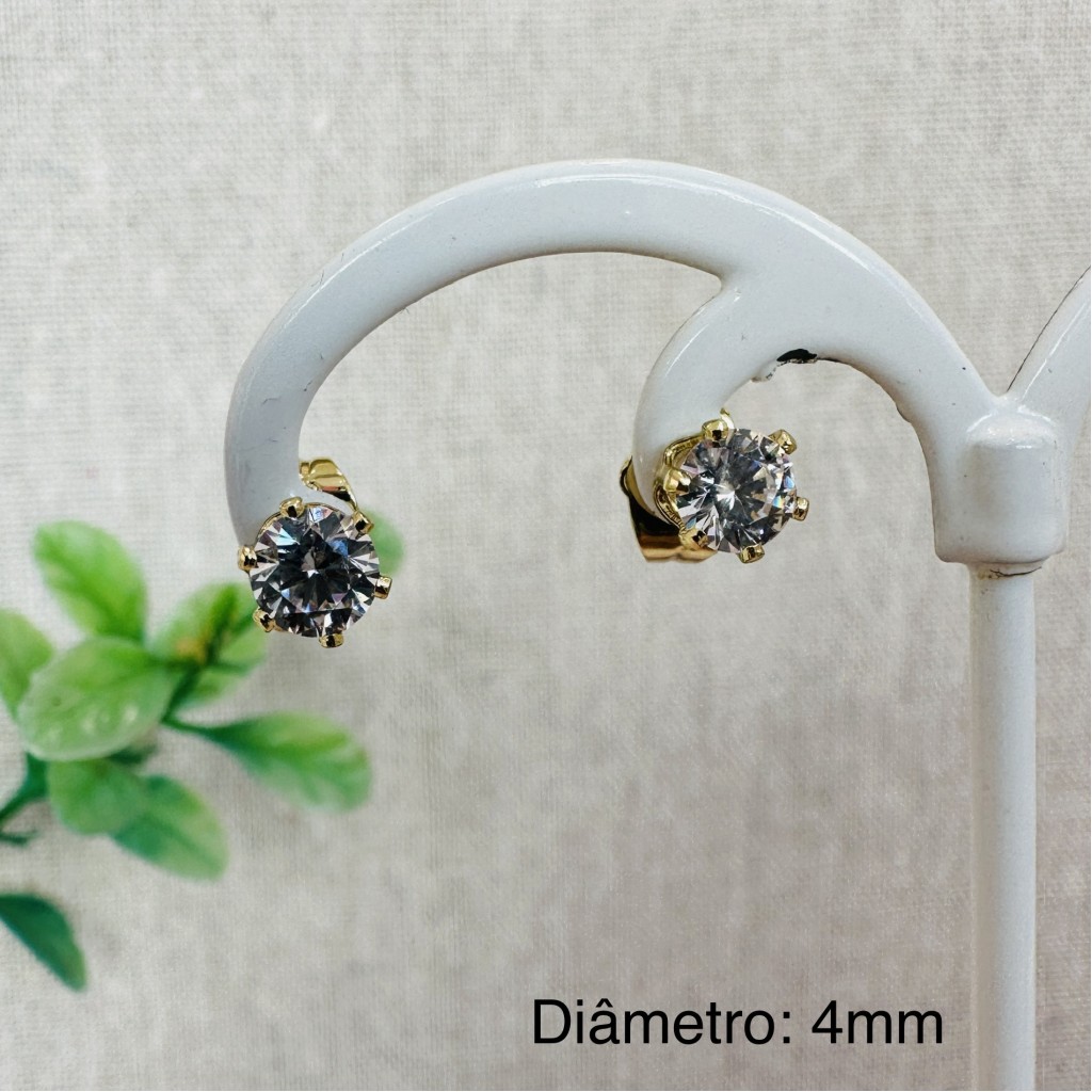 Stainless steel 4mm earrings