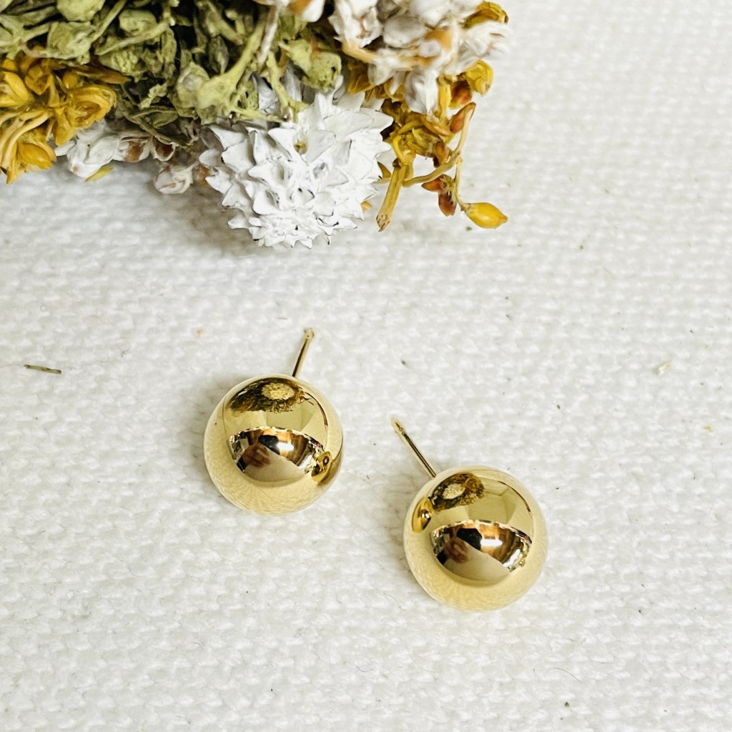 Stainless steel earrings 8mm
