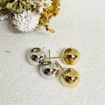 Stainless steel earrings 8mm