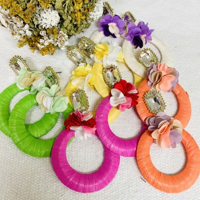 Straw Earrings
