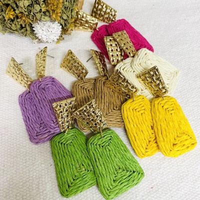 Straw Earrings
