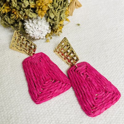 Straw Earrings