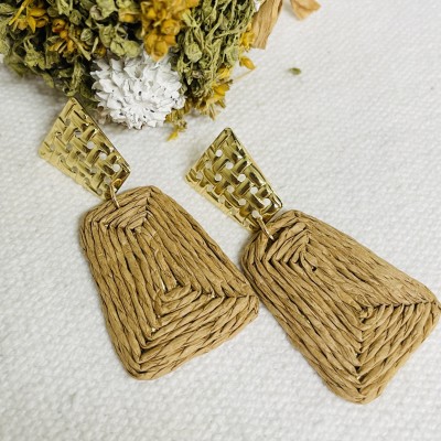 Straw Earrings