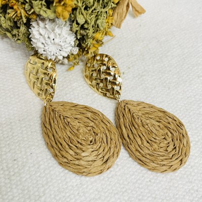 Straw Earrings
