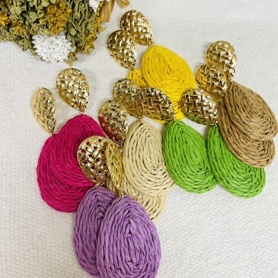 Straw Earrings