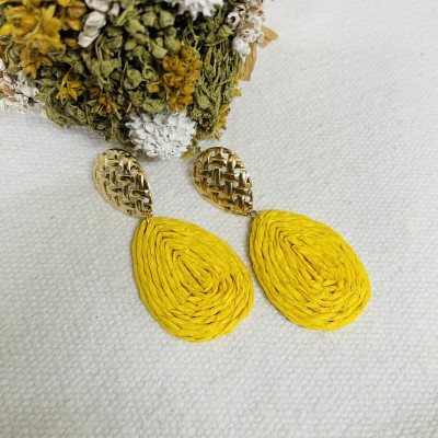 Straw Earrings