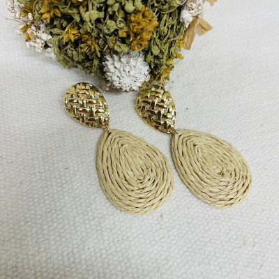 Straw Earrings