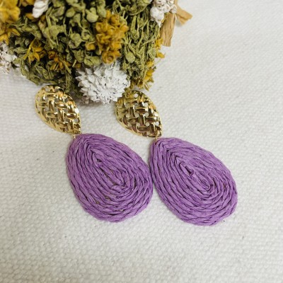 Straw Earrings