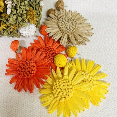 Straw Earrings