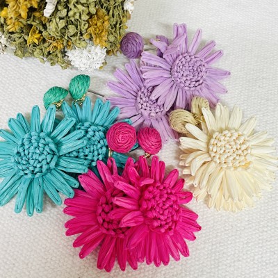 Straw Earrings
