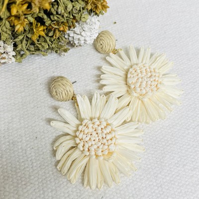 Straw Earrings