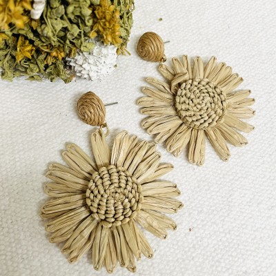 Straw Earrings