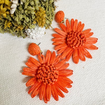 Straw Earrings