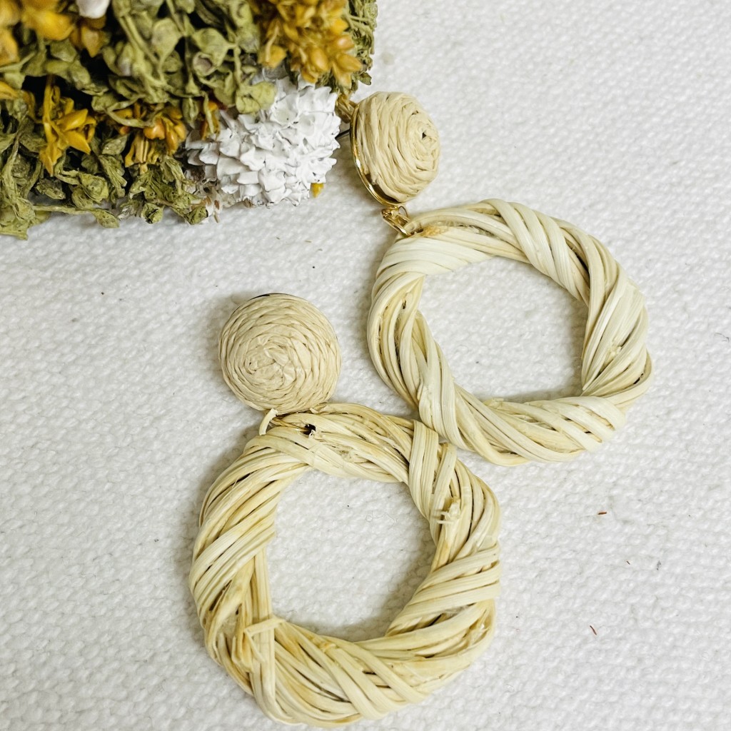 Straw Earrings