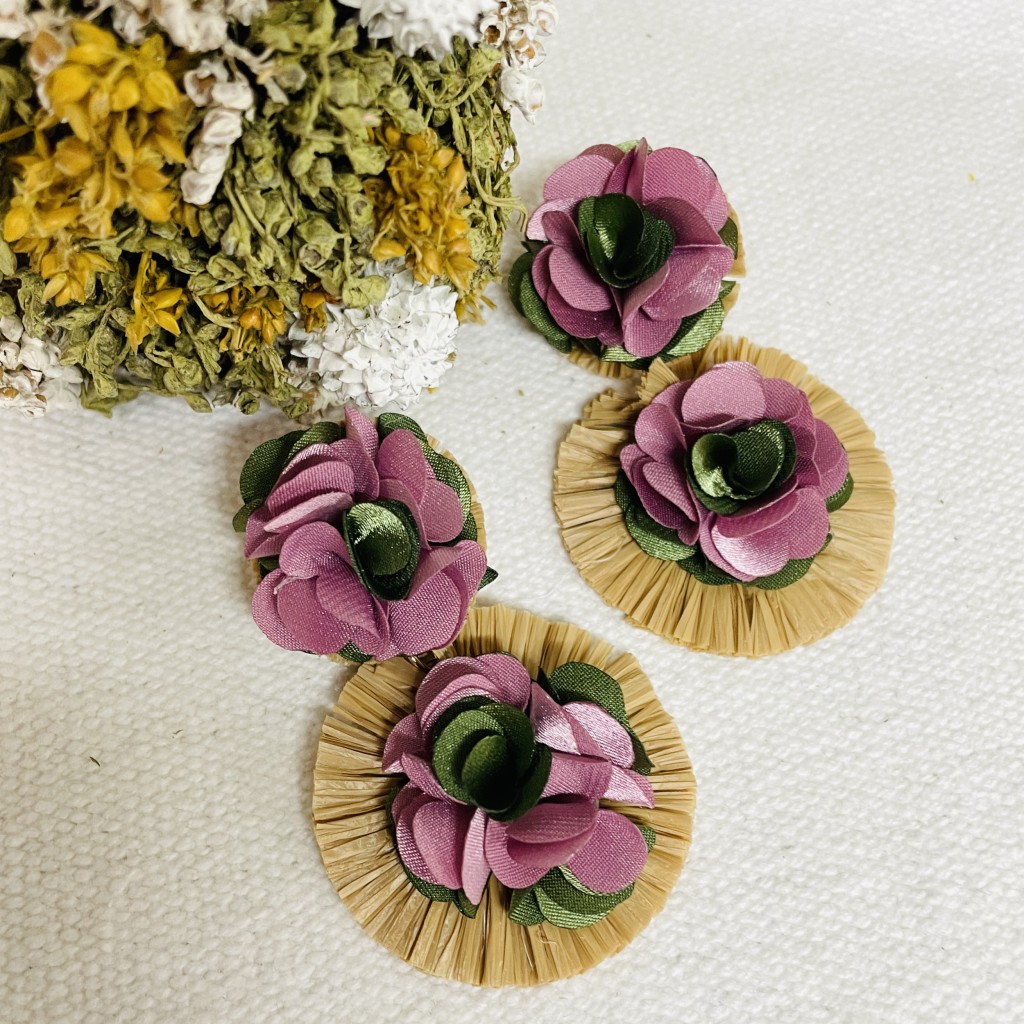 Straw Earrings