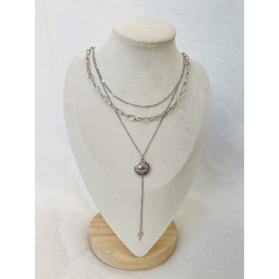Exhibitor necklace beige