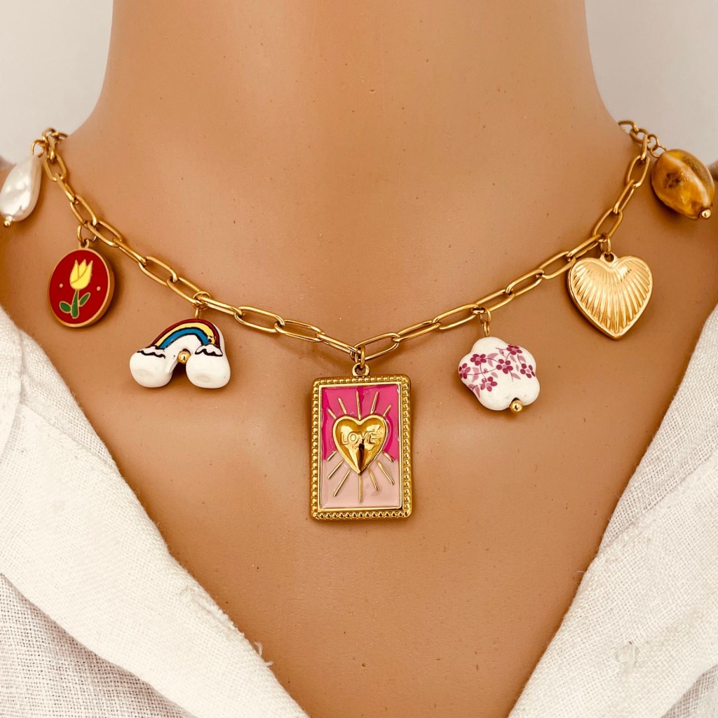 Charm Necklace stainless steel
