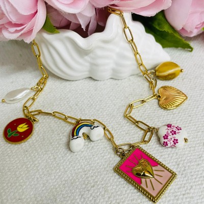 Charm Necklace stainless steel