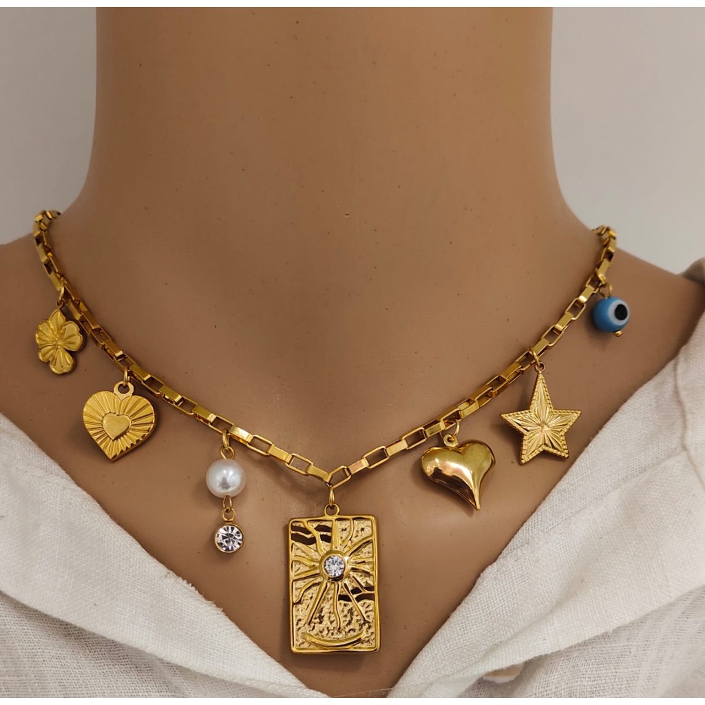Charm Necklace stainless steel