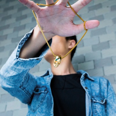 Stainless steel long necklace