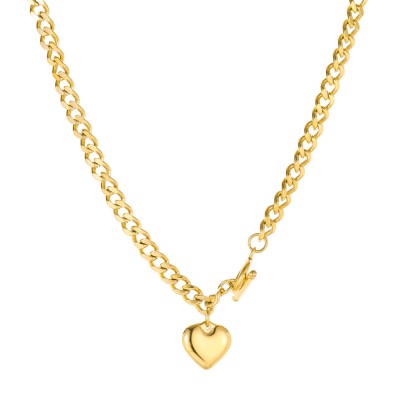 Stainless steel long necklace