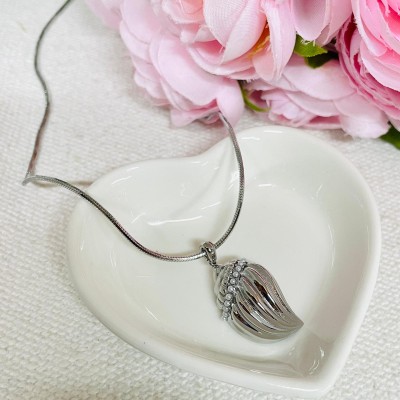 Necklace with Pearls stainless steel