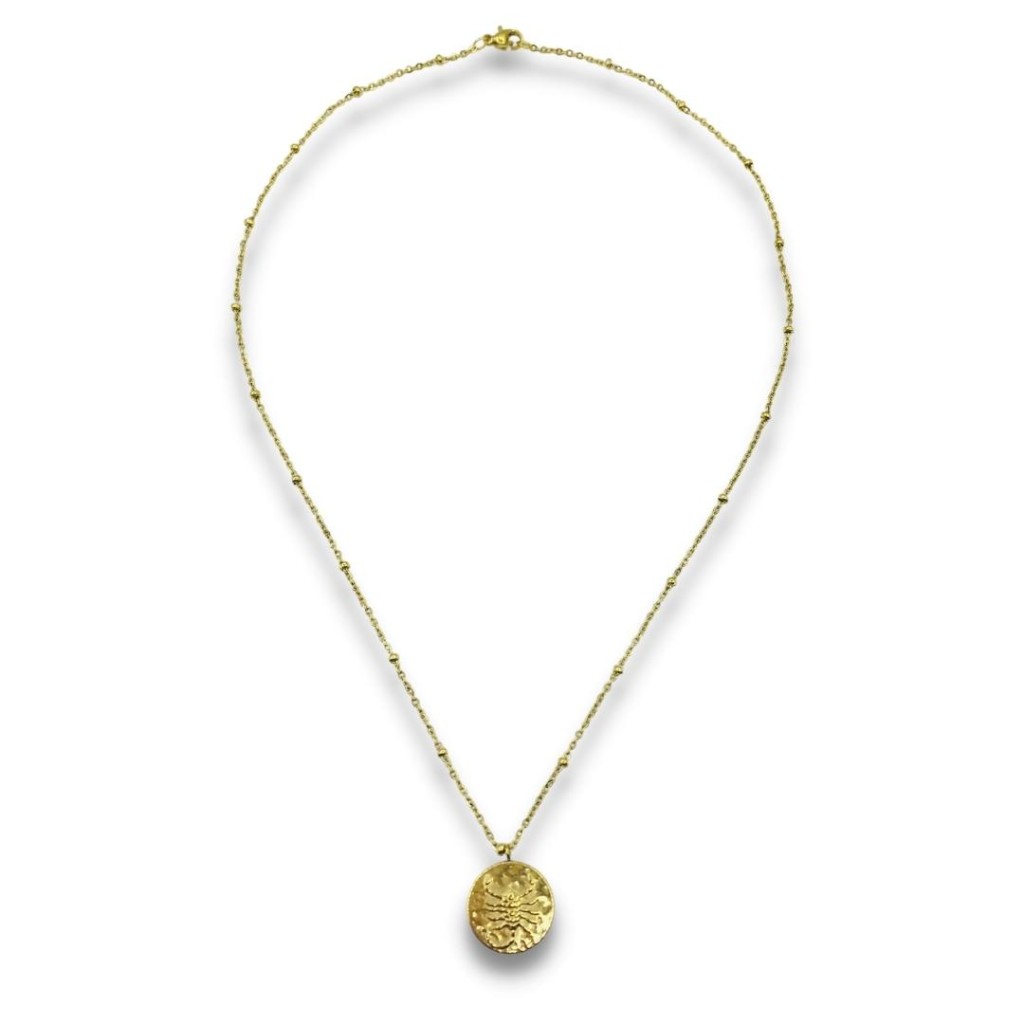 Stainless steel "SCORPIO" necklace