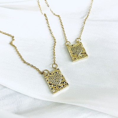 Necklace scapular stainless steel