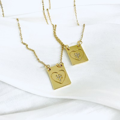 Necklace scapular stainless steel