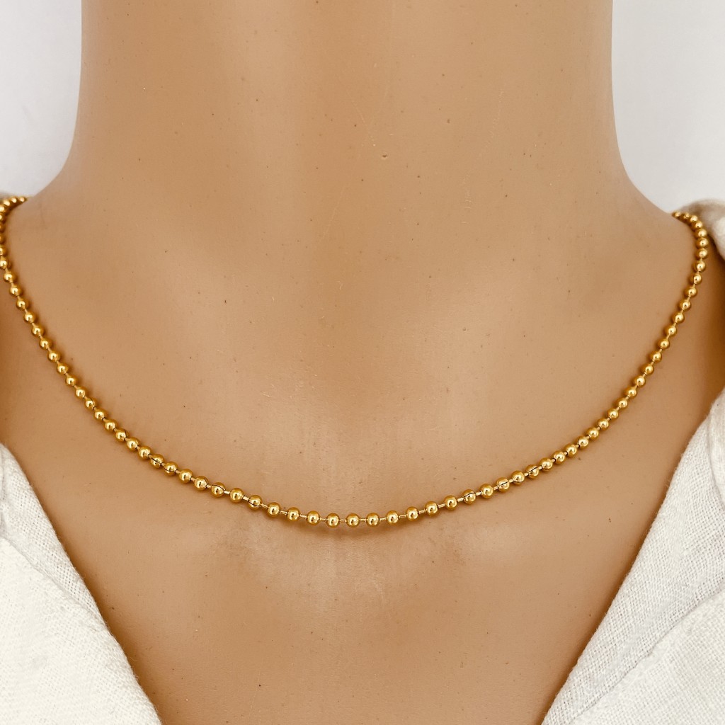 Necklace stainless steel 2mm