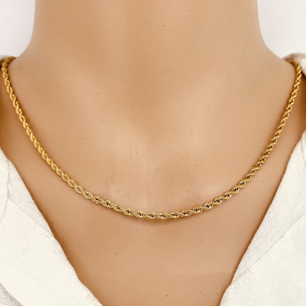 Necklace stainless steel 2mm