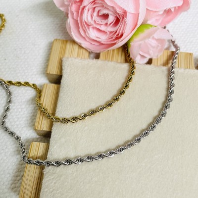 Necklace stainless steel 2mm