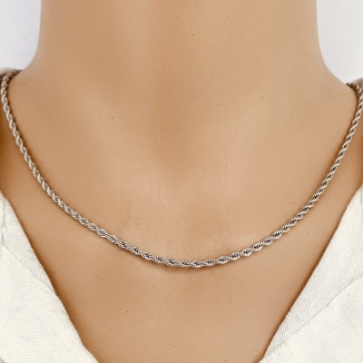 Necklace stainless steel 2mm