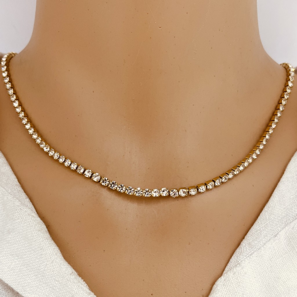 Necklace stainless steel 3mm