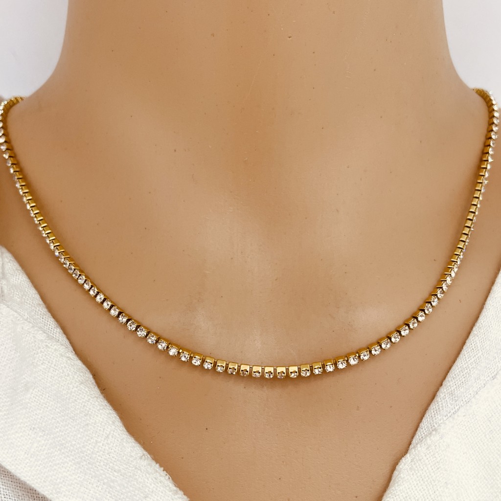 Necklace stainless steel 2mm
