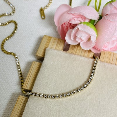 Necklace stainless steel 2mm