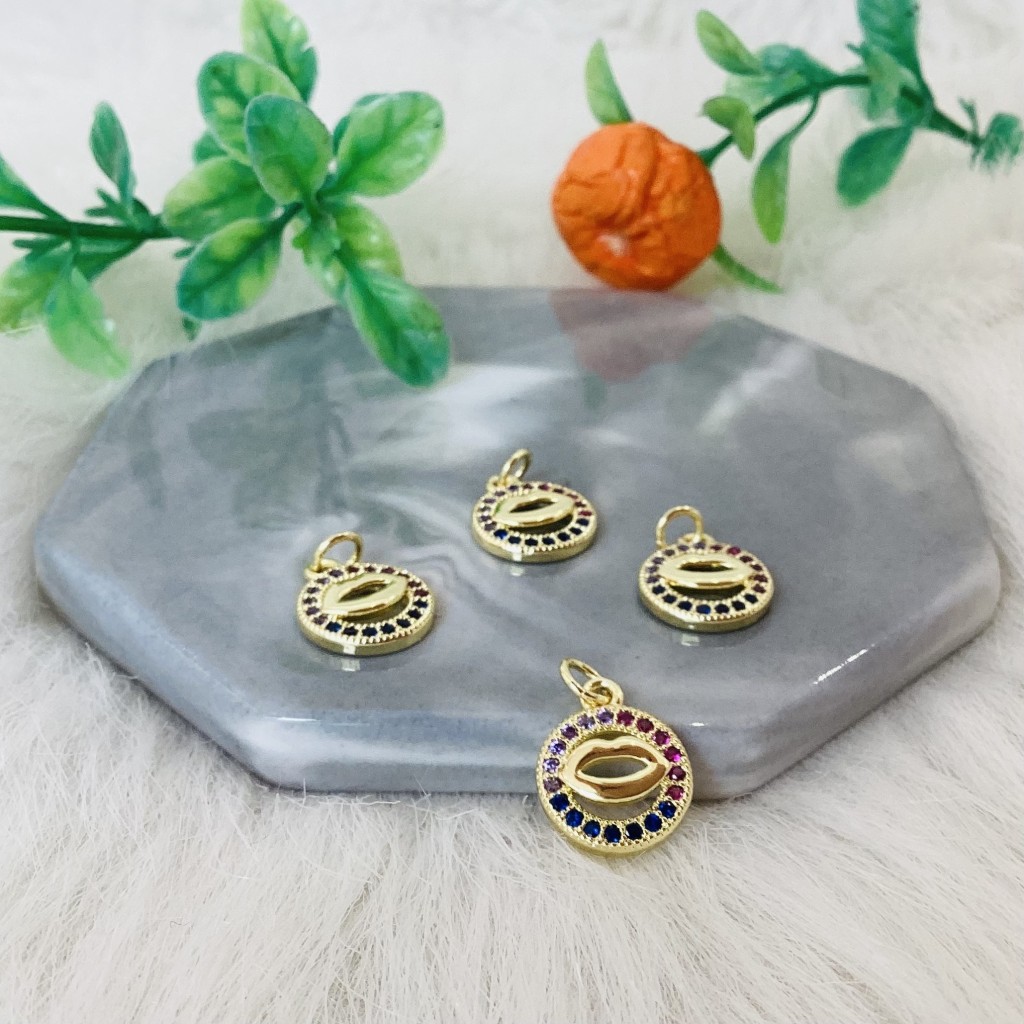 Pendant (4pcs) Goldplated 18K