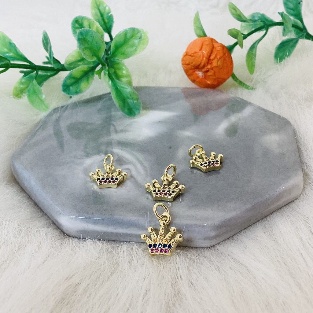 Pendant (4pcs) Goldplated 18K