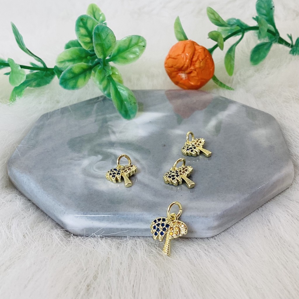 Pendant (4pcs) Goldplated 18K