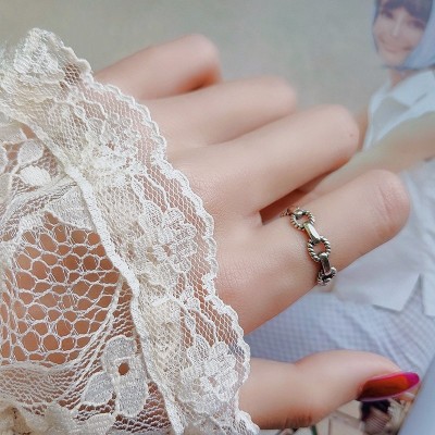 Adjustable ring silver 925