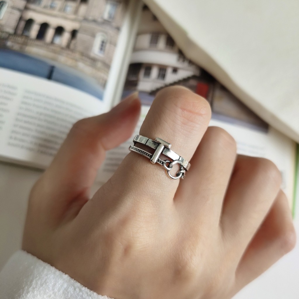 Adjustable ring silver 925