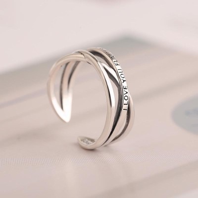 Adjustable ring silver 925