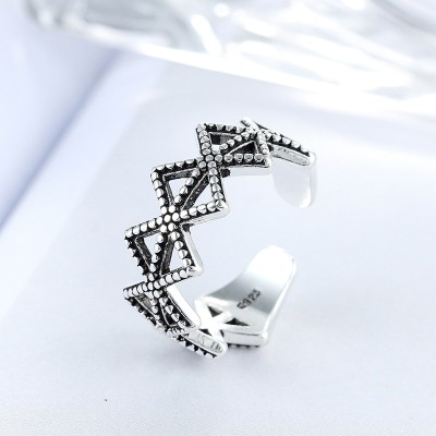 Adjustable ring silver 925